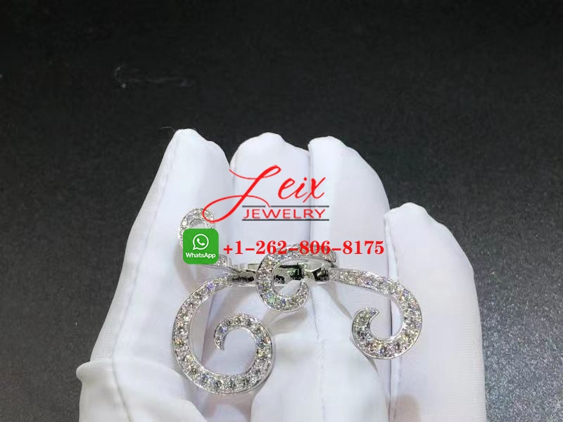 Van Cleef & Arpels 18K White Gold 1.88ct Diamond Oiseuax de Paradis Ring (3) Van Cleef & Arpels 18K White Gold 1.88ct Diamond Oiseuax de Paradis Ring