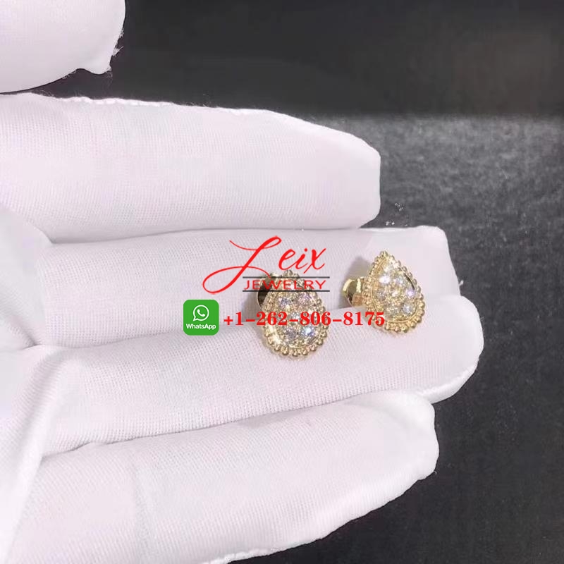 Boucheron Serpent Boheme 18k Yellow Gold Diamond XS Motif Stud Earrings (1) Boucheron Serpent Boheme 18k Yellow Gold Diamond XS Motif Stud Earrings (2)