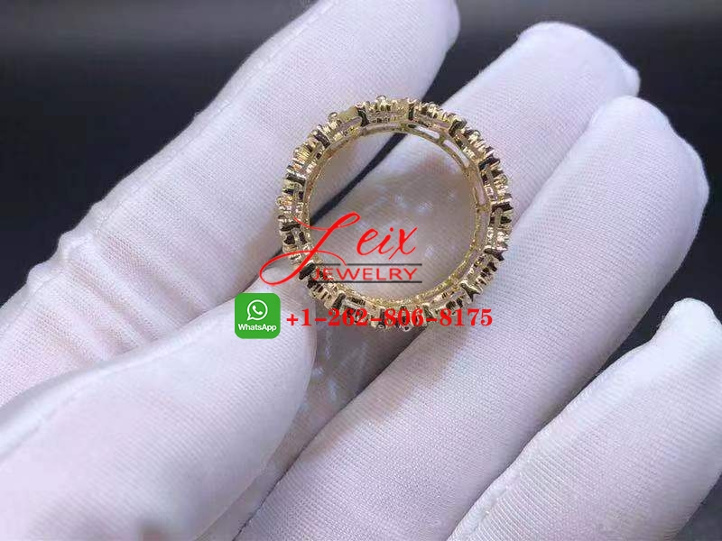 Buccellati 18k Gold Diamond Rombi Eternelle Ring (5) Buccellati 18k Gold Diamond Rombi Eternelle Ring