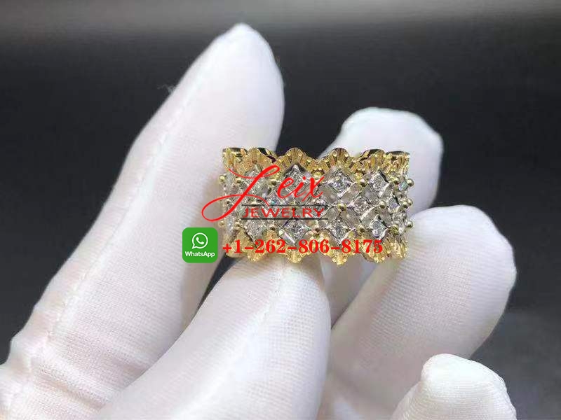 Buccellati 18k Gold Diamond Rombi Eternelle Ring Buccellati 18k Gold Diamond Rombi Eternelle Ring