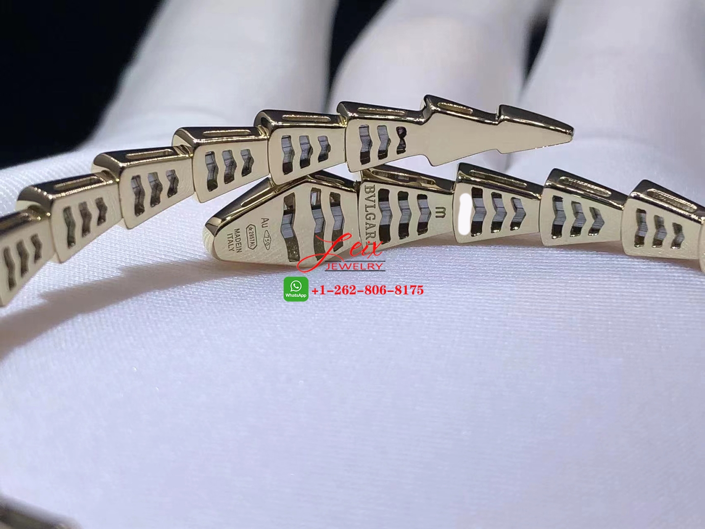 Bvlgari 18k Yellow Gold Serpenti Viper 0.47ct Demi-pavé Diamond Snake Bracelet (3) Bvlgari 18k Yellow Gold Serpenti Viper 0.47ct Demi-pavé Diamond Snake Bracelet