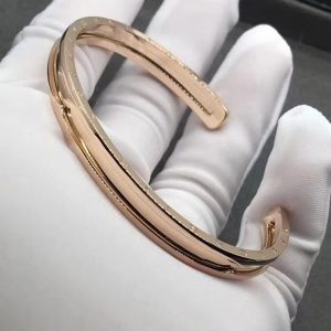 Bvlgari B.Zero1 18k Rose Gold Cuff Bracelet