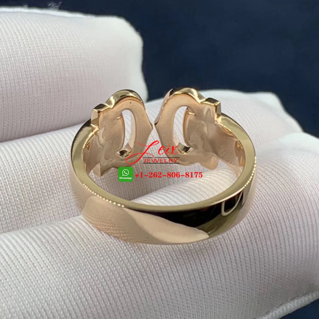 Cartier 18k Rose Gold C De Cartier Diamond Ring Cartier 18k Rose Gold C De Cartier Diamond Ring