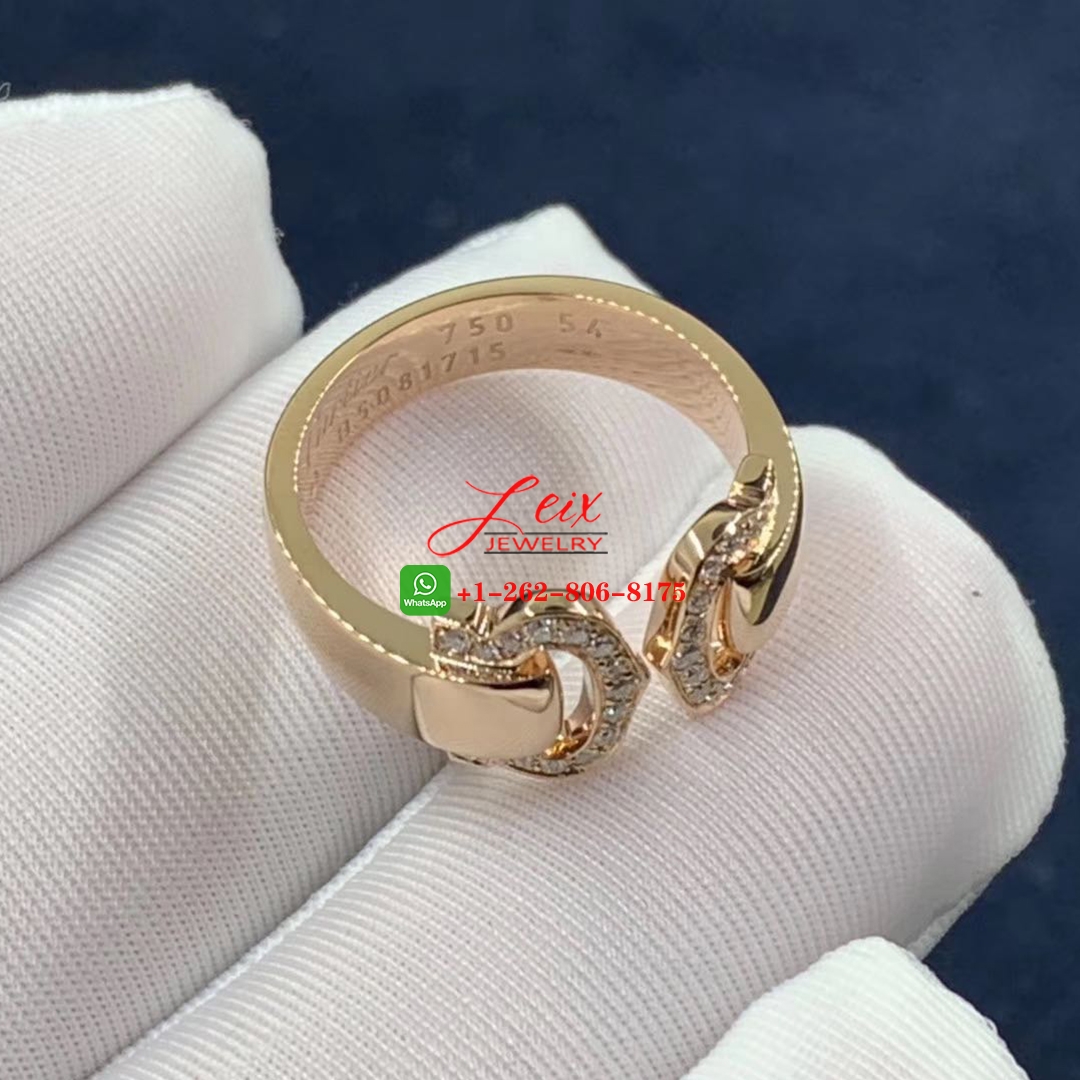 Cartier 18k Rose Gold C De Cartier Diamond Ring Cartier 18k Rose Gold C De Cartier Diamond Ring
