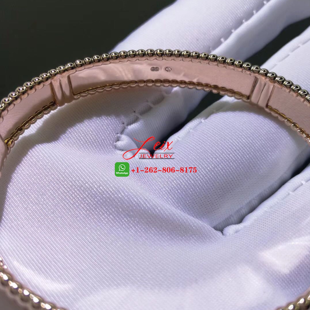 Van Cleef & Arpels Perlée Signature Pure 18k Rose Gold Bracelet (3) Van Cleef & Arpels Perlée Signature Pure 18k Rose Gold Bracelet