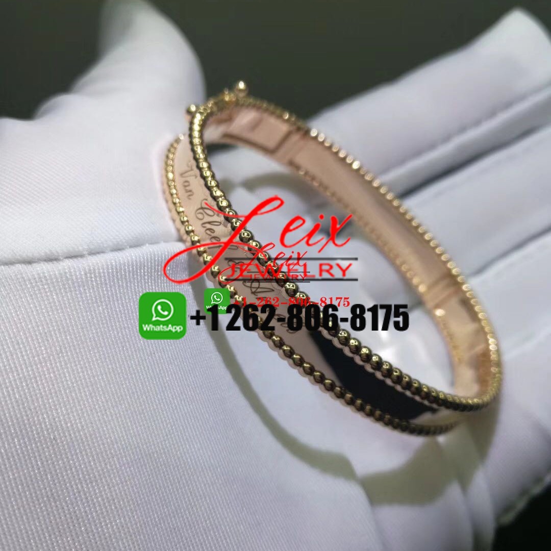 Van Cleef & Arpels Perlée Signature Pure 18k Rose Gold Bracelet Van Cleef & Arpels Perlée Signature Pure 18k Rose Gold Bracelet