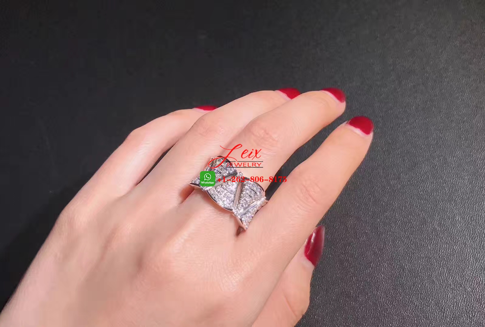 Bulgari Diva's Dream 18k White Gold Full Diamond Ring (2) Bulgari Diva's Dream 18k White Gold Full Diamond Ring