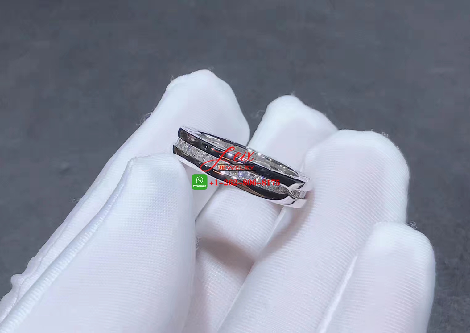 Bvlgari B.zero1 Diamond 18k White Gold One-band Ring Bvlgari B.zero1 Diamond 18k White Gold One-band Ring