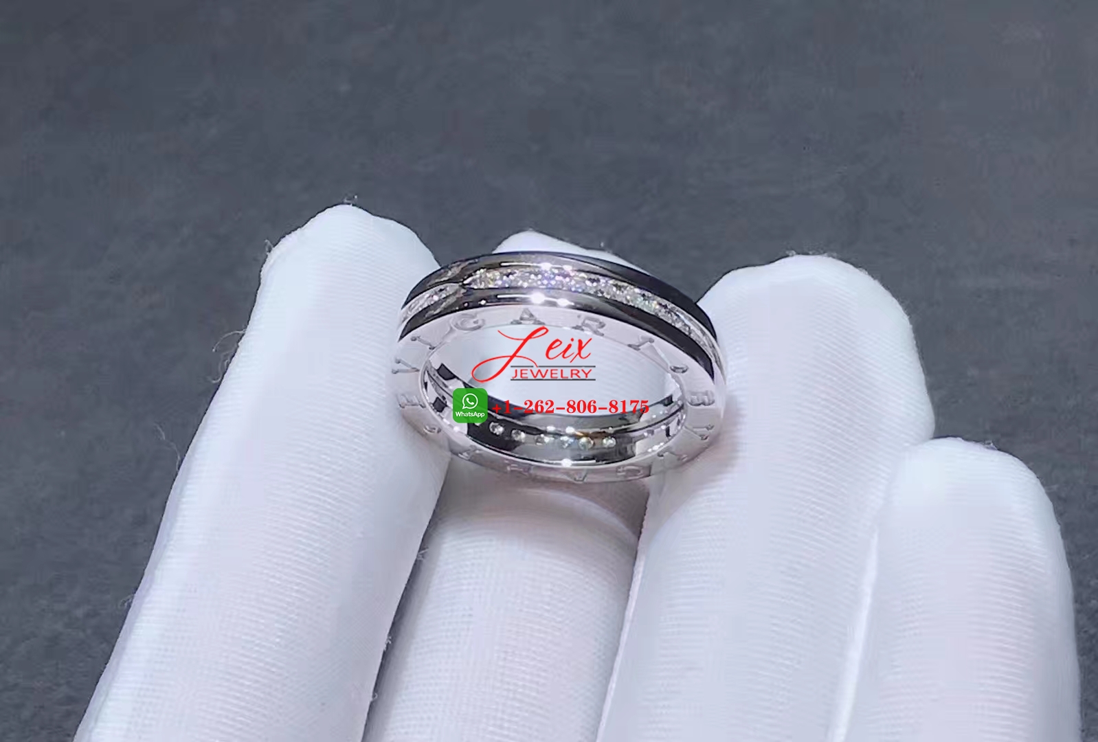 Bvlgari B.zero1 Diamond 18k White Gold One-band Ring (2) Bvlgari B.zero1 Diamond 18k White Gold One-band Ring