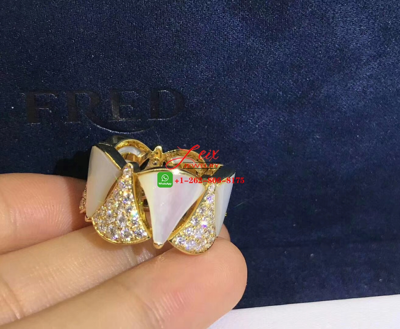 Bvlgari Divas’ Dream 18k Gold Mother of Pearl & 1.51ct Diamond Ring (3) Bvlgari Divas’ Dream 18k Gold Mother of Pearl & 1.51ct Diamond Ring