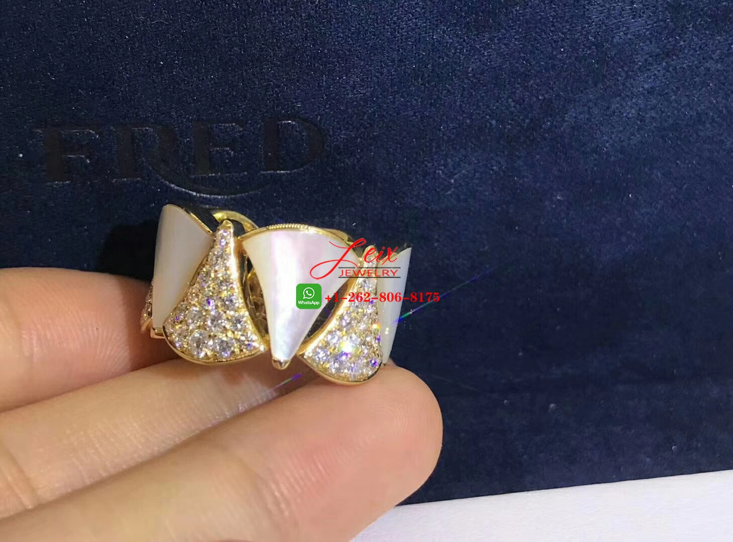 Bvlgari Divas’ Dream 18k Gold Mother of Pearl & 1.51ct Diamond Ring (5) Bvlgari Divas’ Dream 18k Gold Mother of Pearl & 1.51ct Diamond Ring