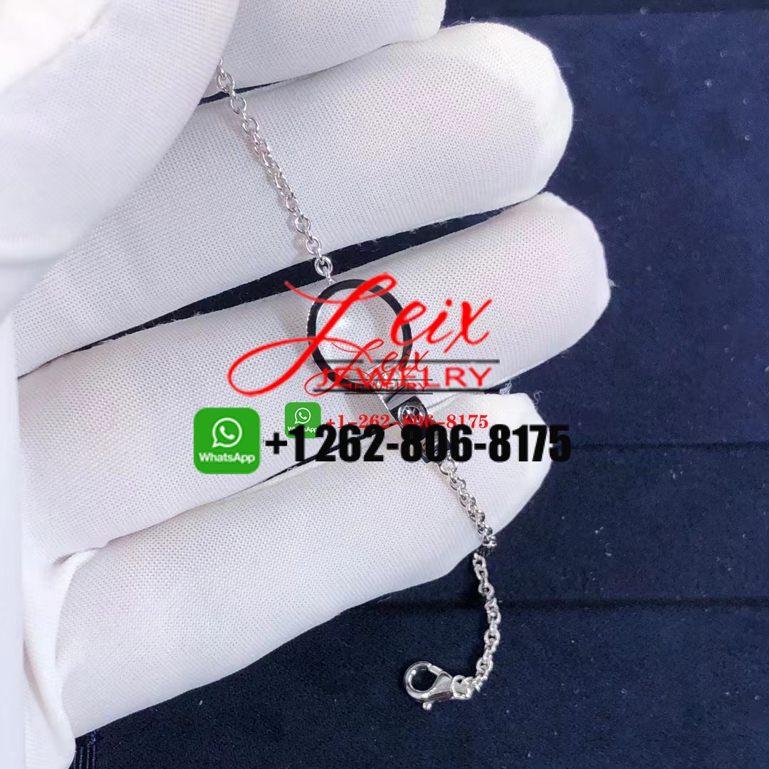 Cartier 18k White Gold Iconic Double Circle Chain Love Bracelet Cartier 18k White Gold Iconic Double Circle Chain Love Bracelet