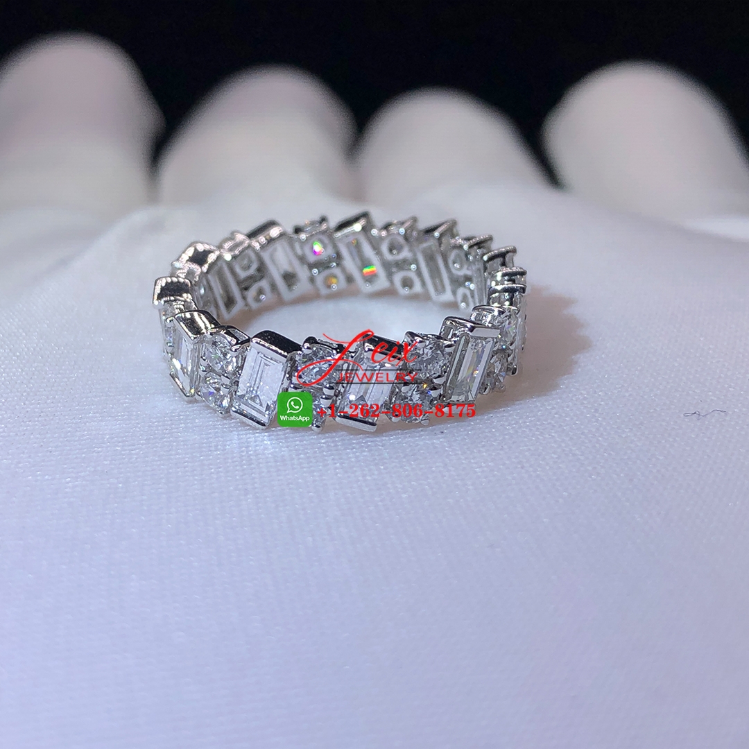 Custom Reflection de Cartier 18k White Gold Diamonds Engagement Ring (2) Custom Reflection de Cartier 18k White Gold Diamonds Engagement Ring