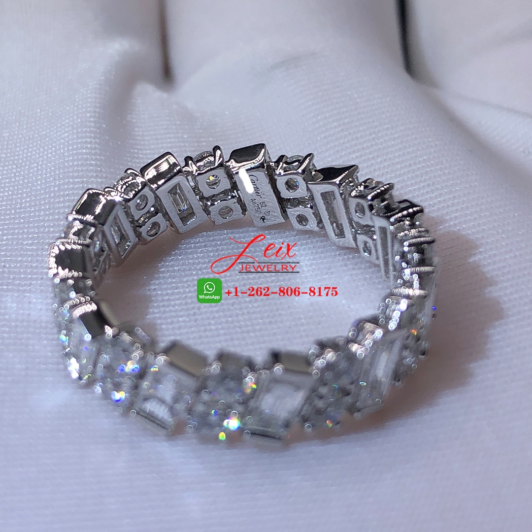 Custom Reflection de Cartier 18k White Gold Diamonds Engagement Ring (3) Custom Reflection de Cartier 18k White Gold Diamonds Engagement Ring