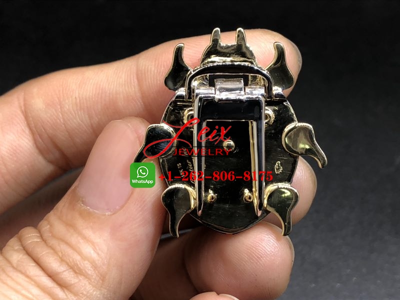 Custom Vintage Cartier 18k Yellow Gold and Platinum Lapis Lazuli Diamonds Ladybug Brooch Clip (5) Custom Vintage Cartier 18k Yellow Gold and Platinum Lapis Lazuli Diamonds Ladybug Brooch Clip