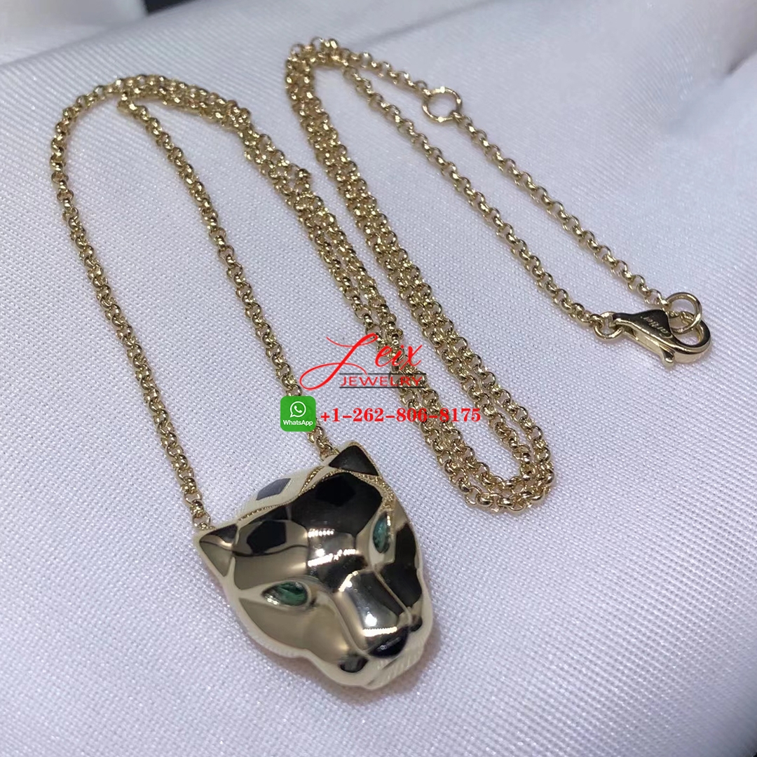 Panthère de Cartier 18K Yellow Gold Tsavorite Garnets Necklace Panthère de Cartier 18K Yellow Gold Tsavorite Garnets Necklace