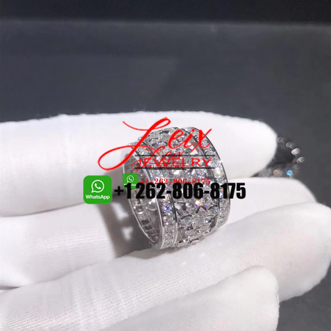 Van Cleef & Arpels Snowflake Platinum Diamond Ring Van Cleef & Arpels Snowflake Platinum Diamond Ring