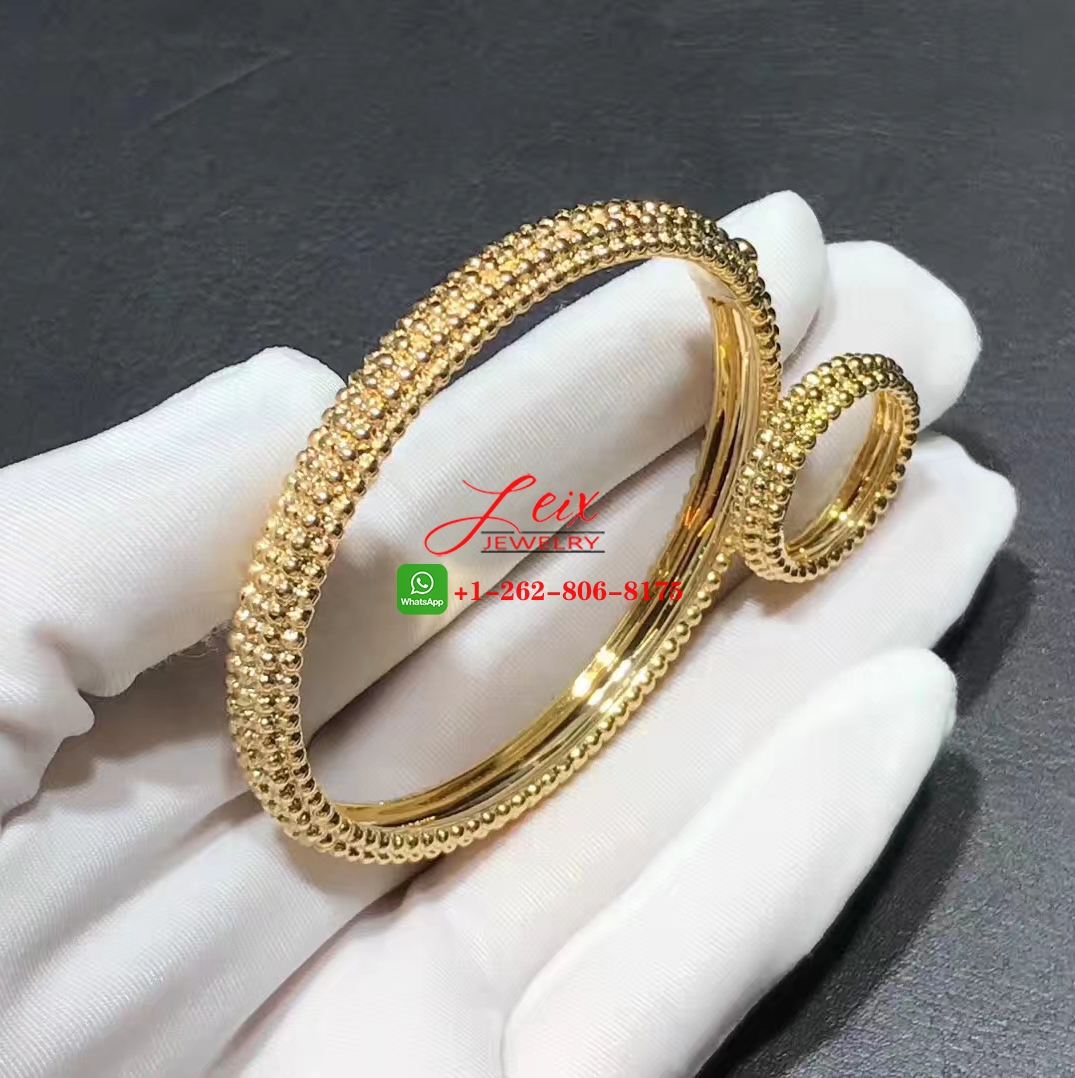 Van Cleef Perlée Pearls of Gold 5 Rows 18K Yellow Gold Bracelet (4) Van Cleef Perlée Pearls of Gold 5 Rows 18K Yellow Gold Bracelet