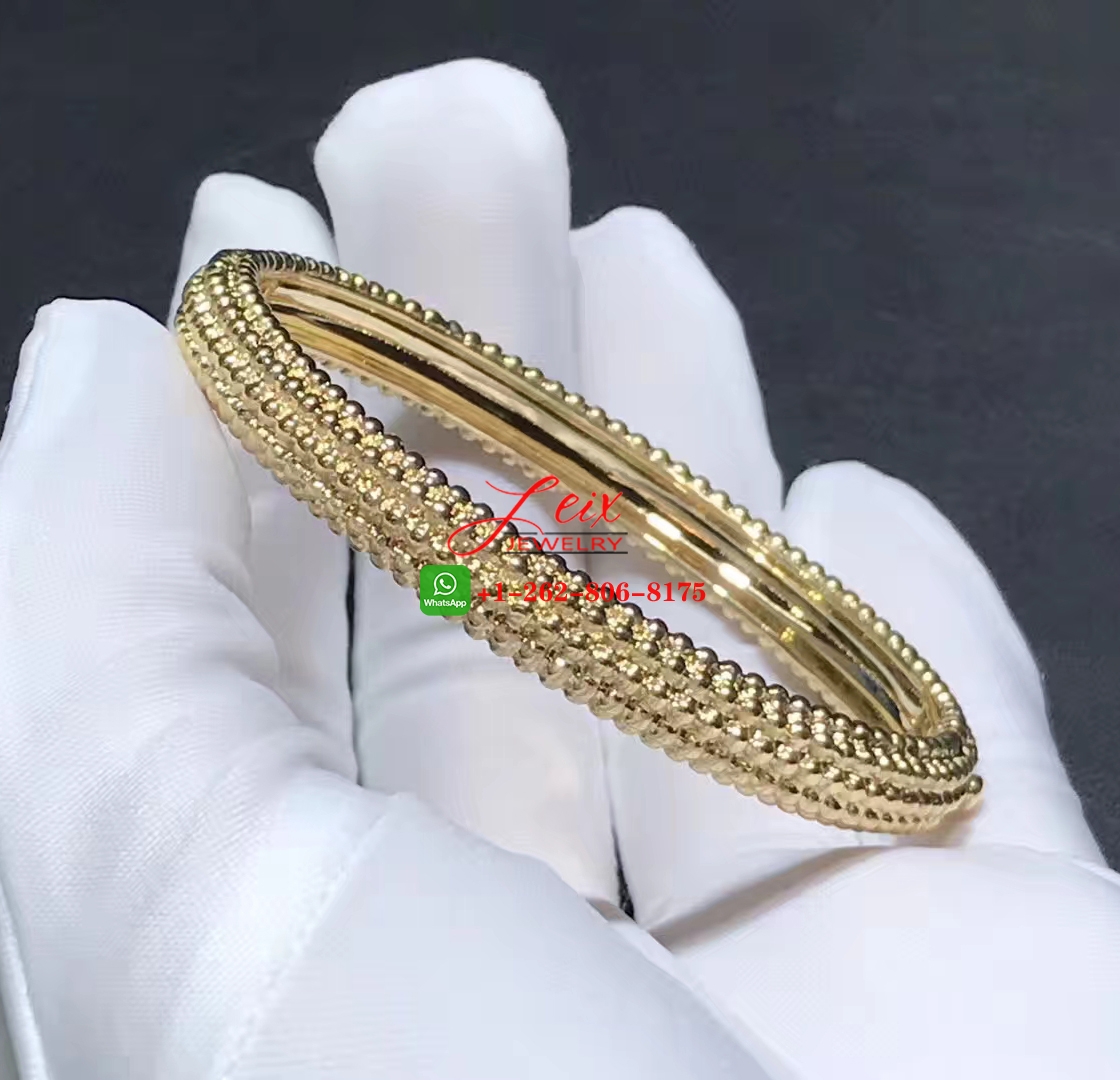 Van Cleef Perlée Pearls of Gold 5 Rows 18K Yellow Gold Bracelet Van Cleef Perlée Pearls of Gold 5 Rows 18K Yellow Gold Bracelet