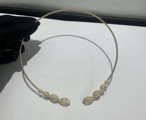 Boucheron Serpent Bohème Choker 18k Yellow Gold Diamond Torque Necklace
