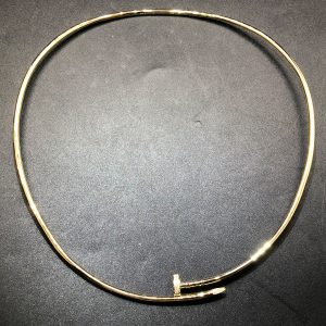 Cartier Juste un Clou 18k Yellow Gold Diamond Small Model Nail Necklace