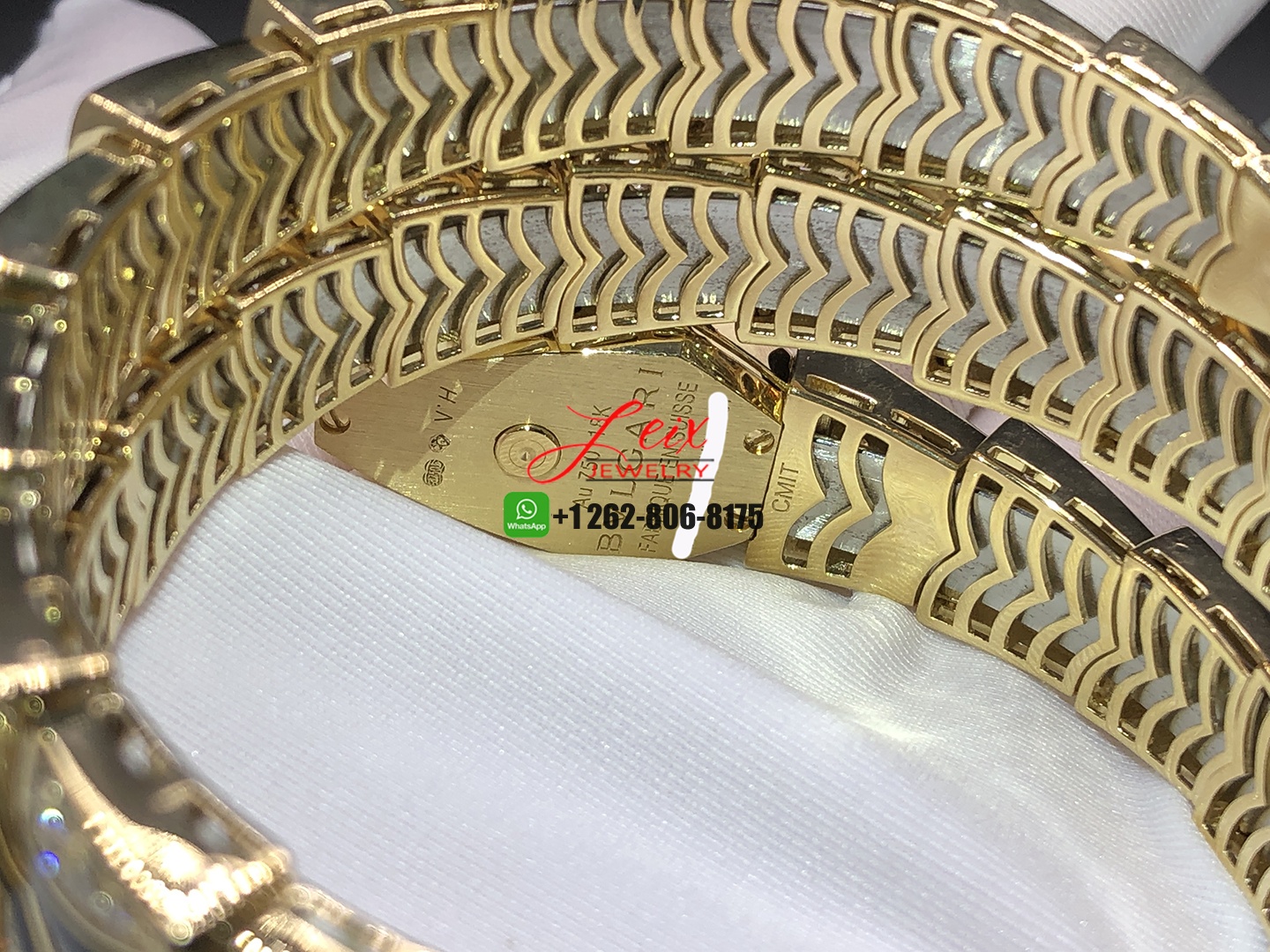 Custom Made Bvlgari Serpenti 18k Rose Gold Diamond and Onyx 26mm Lady Wristwatch (7) Custom Made Bvlgari Serpenti 18k Rose Gold Diamond and Onyx 26mm Lady Wristwatch