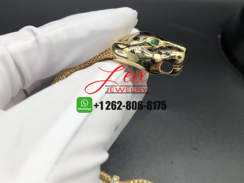 Cartier 18k Yellow Gold Black Lacquer Panthère de Cartier Bracelet (3) Cartier 18k Yellow Gold Black Lacquer Panthère de Cartier Bracelet