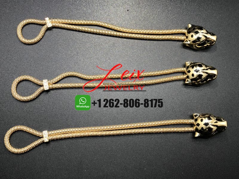 Cartier 18k Yellow Gold Black Lacquer Panthère de Cartier Bracelet (5) Cartier 18k Yellow Gold Black Lacquer Panthère de Cartier Bracelet