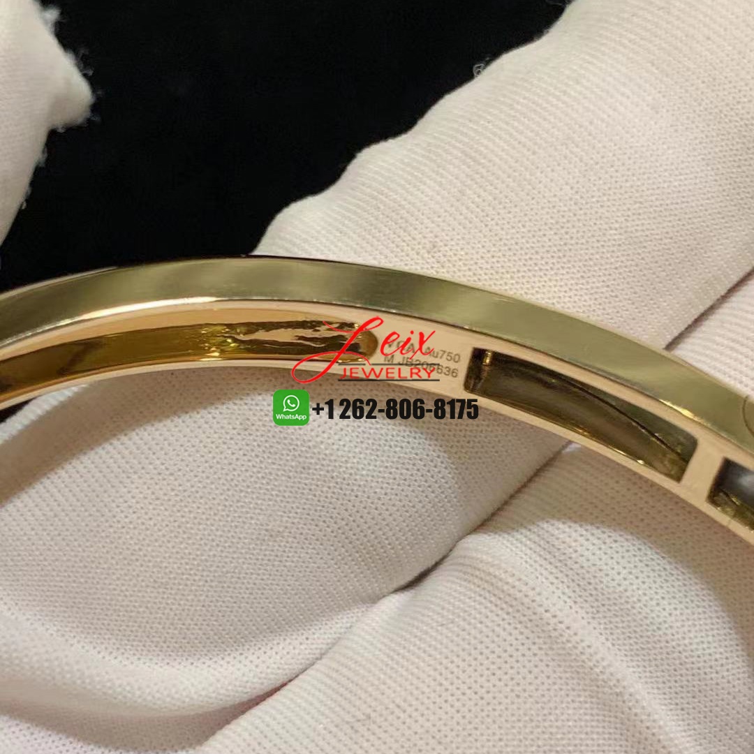 Custom Made Van Cleef & Arpels 18k Yellow Gold 7 Flowers Frivole Bracelet (2) Custom Made Van Cleef & Arpels 18k Yellow Gold 7 Flowers Frivole Bracelet