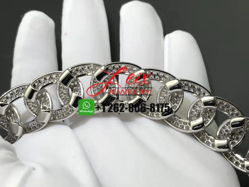 Custom VCA 18k White Gold 33.96CT Diamond Paved Olympia High Jewelry Necklace (3) Custom VCA 18k White Gold 33.96CT Diamond Paved Olympia High Jewelry Necklace