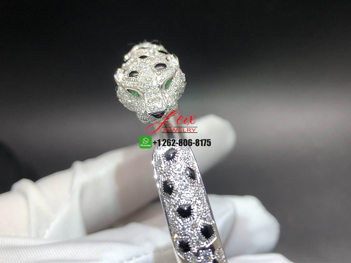 Cartier Panthère de Cartier Bracelet in 18k White Gold with 225 Diamonds (4) Cartier Panthère de Cartier Bracelet in 18k White Gold with 225 Diamonds
