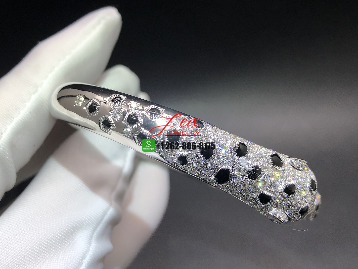 Cartier Panthère de Cartier Bracelet in 18k White Gold with 225 Diamonds (5) Cartier Panthère de Cartier Bracelet in 18k White Gold with 225 Diamonds