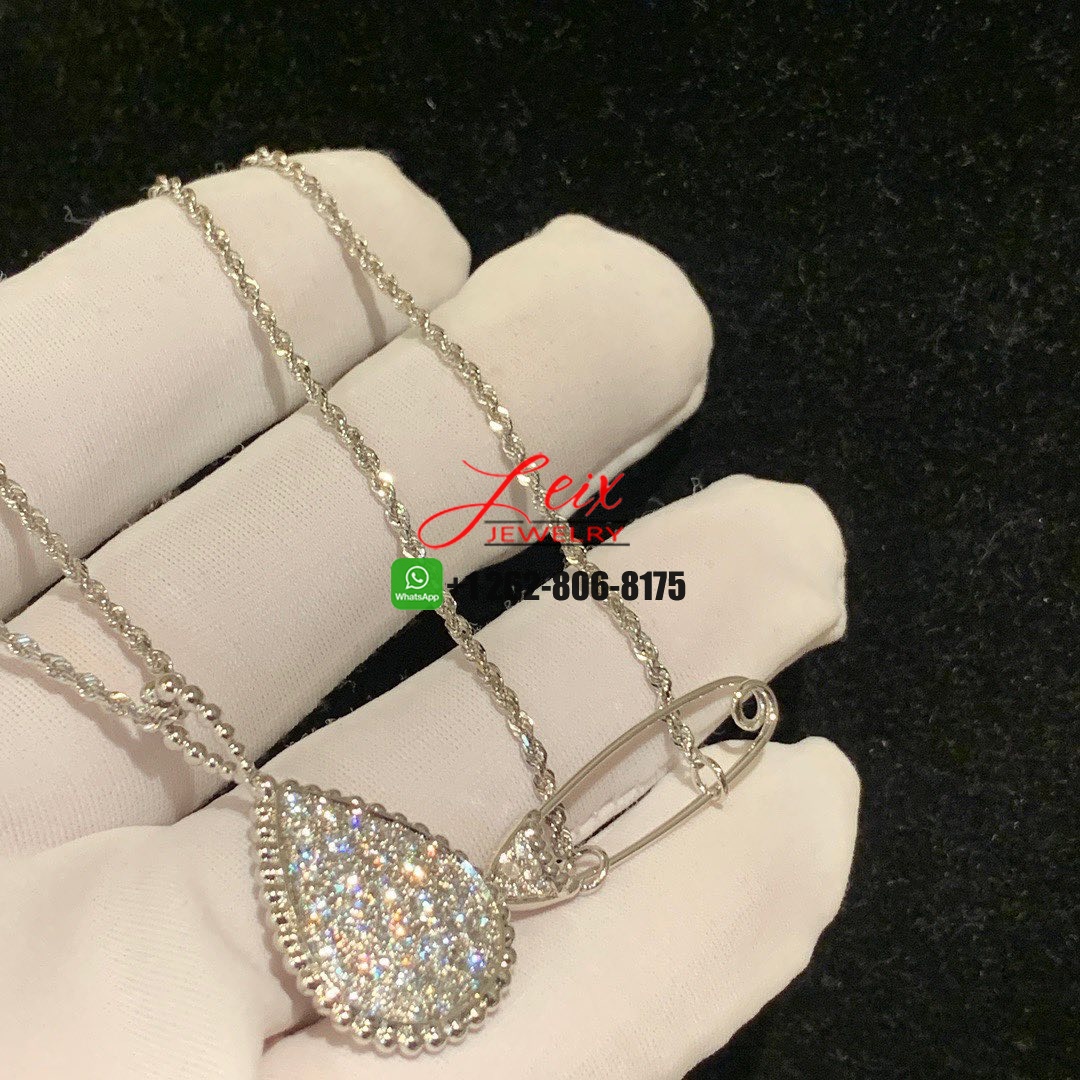 Boucheron Serpent Bohème 18k White Gold Diamonds L Motif Long Necklace (2) Boucheron Serpent Bohème 18k White Gold Diamonds L Motif Long Necklace