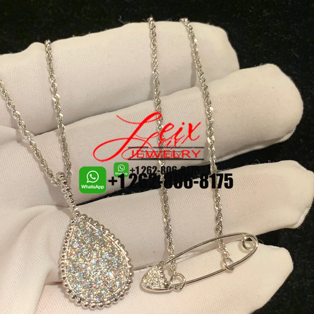 Boucheron Serpent Bohème 18k White Gold Diamonds L Motif Long Necklace Boucheron Serpent Bohème 18k White Gold Diamonds L Motif Long Necklace