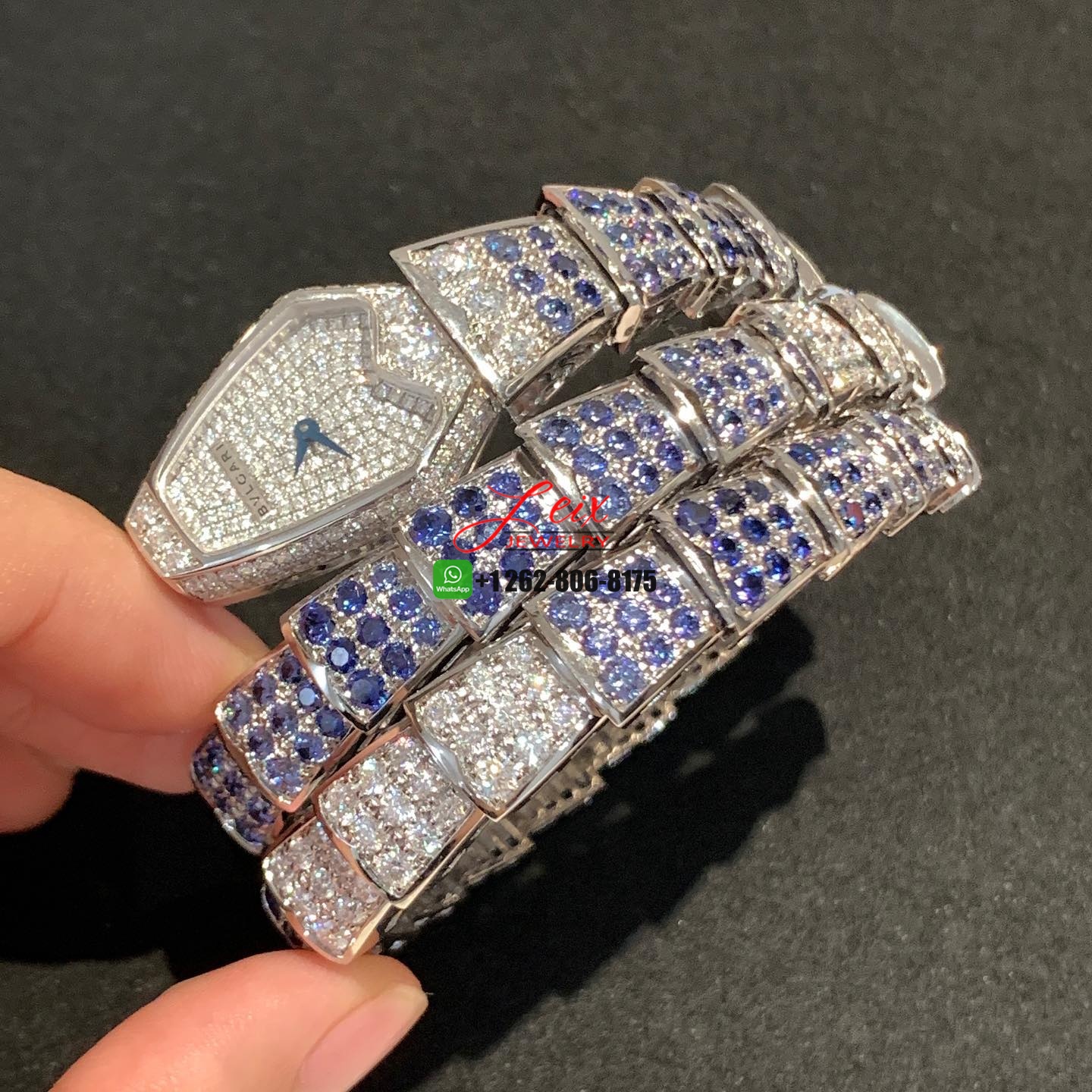 Bulgari Serpenti Viper And Incantati Rainbow Diamond & Blue Sapphire Watch Bulgari Serpenti Viper And Incantati Rainbow Diamond & Blue Sapphire Watch