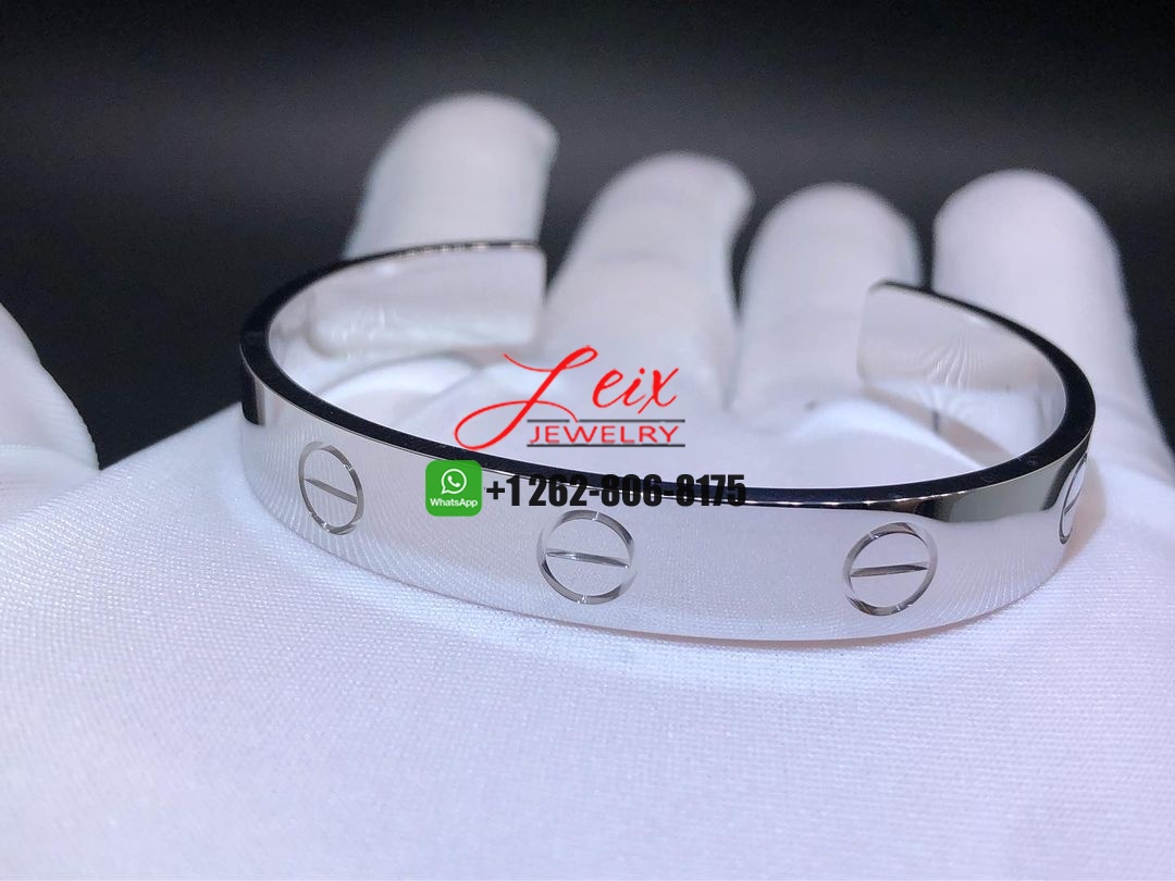 Cartier Love Bracelet Open Cuff 18K White Gold Wide XL Cartier Love Bracelet Open Cuff 18K White Gold Wide XL