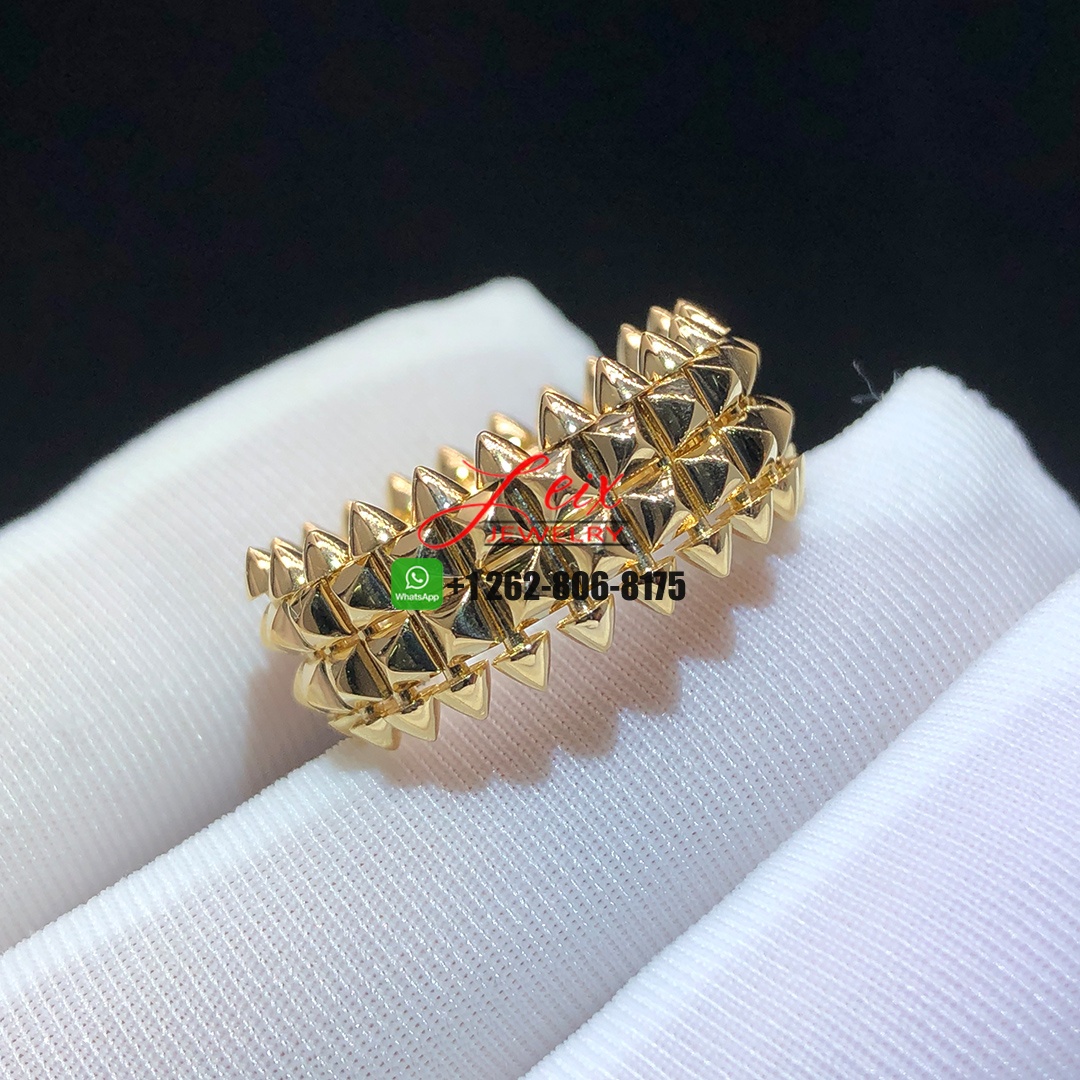 Cartier Pure 18k Yellow Gold 9.2mm Clash de Cartier Double-row Ring (1) Cartier Pure 18k Yellow Gold 9.2mm Clash de Cartier Double-row Ring
