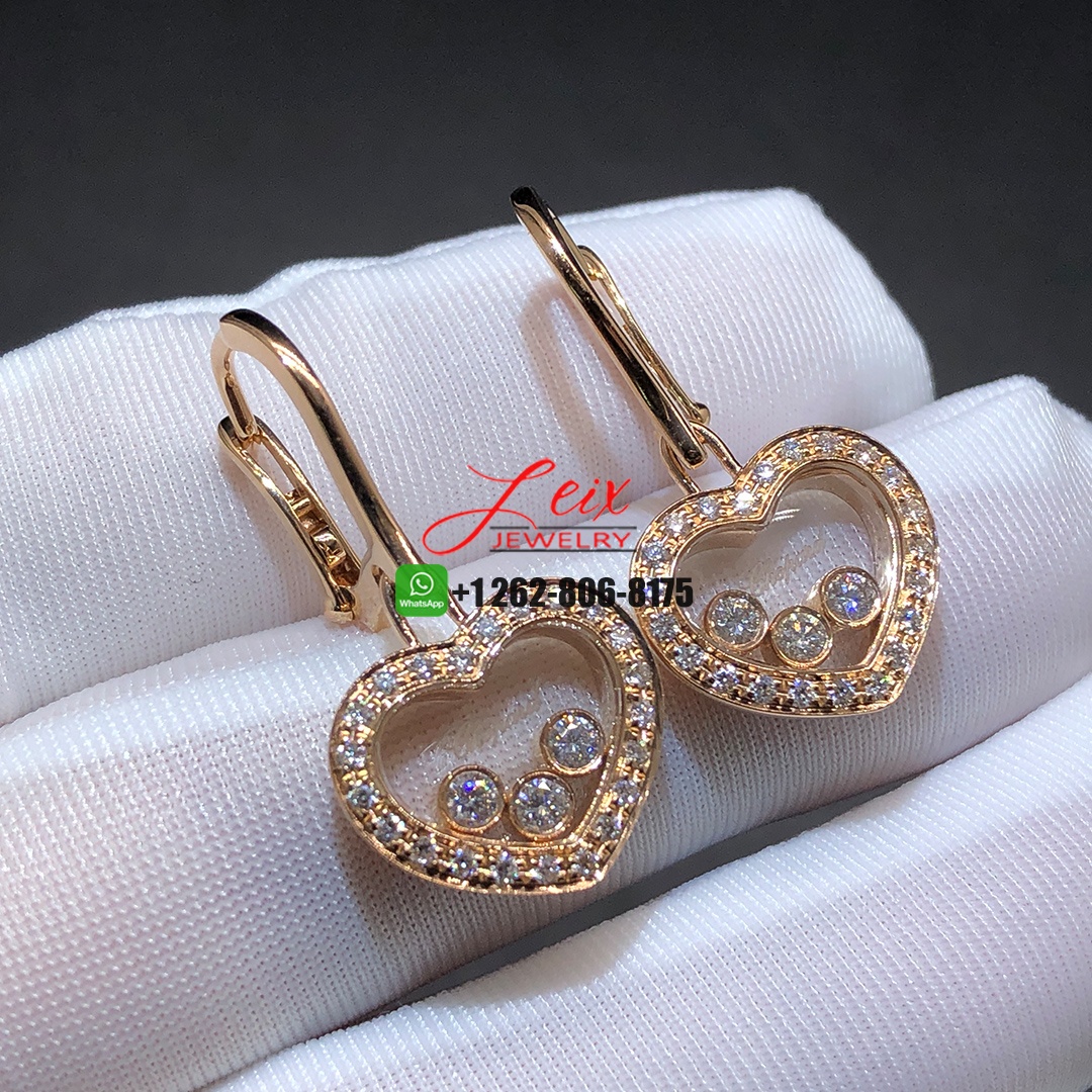 Chopard Happy Diamonds Icons 18k Rose Gold Earrings Chopard Happy Diamonds Icons 18k Rose Gold Earrings