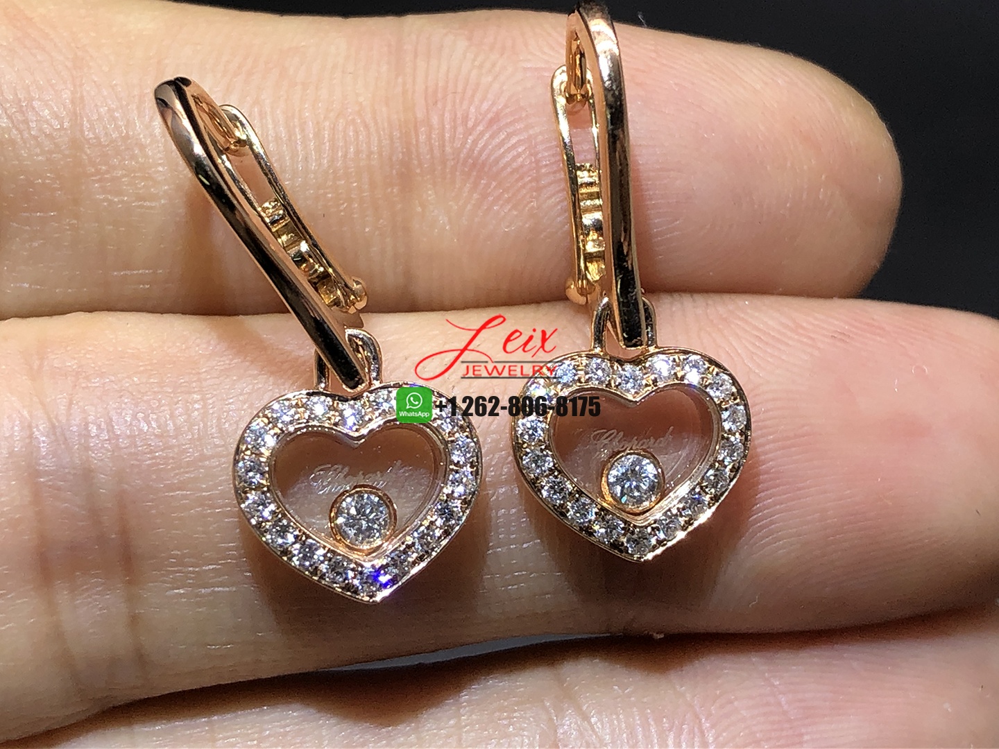 Chopard Happy Diamonds Icons Earrings in 18k Rose Gold Chopard Happy Diamonds Icons Earrings in 18k Rose Gold