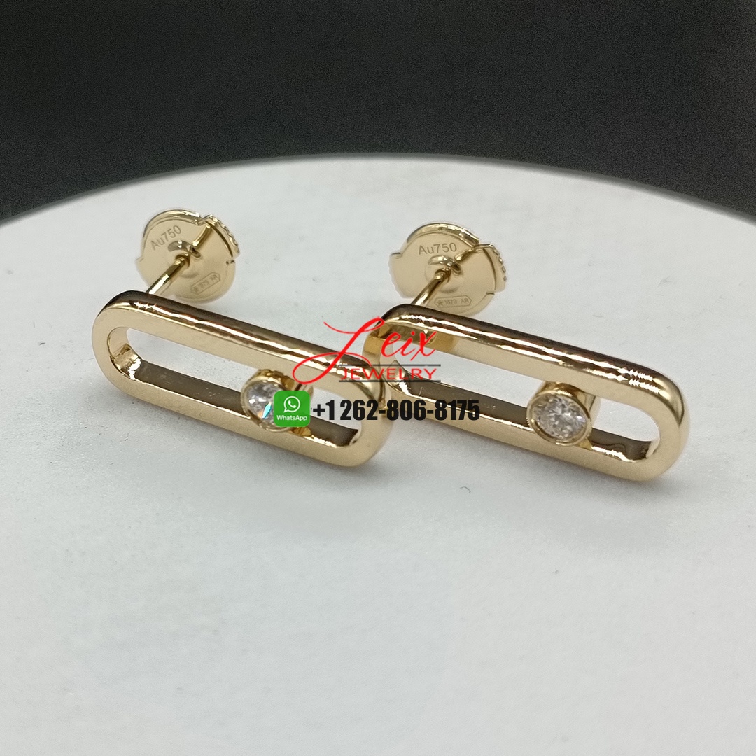 Messika Move Uno Diamond 18k Yellow Gold Earrings Messika Move Uno Diamond 18k Yellow Gold Earrings