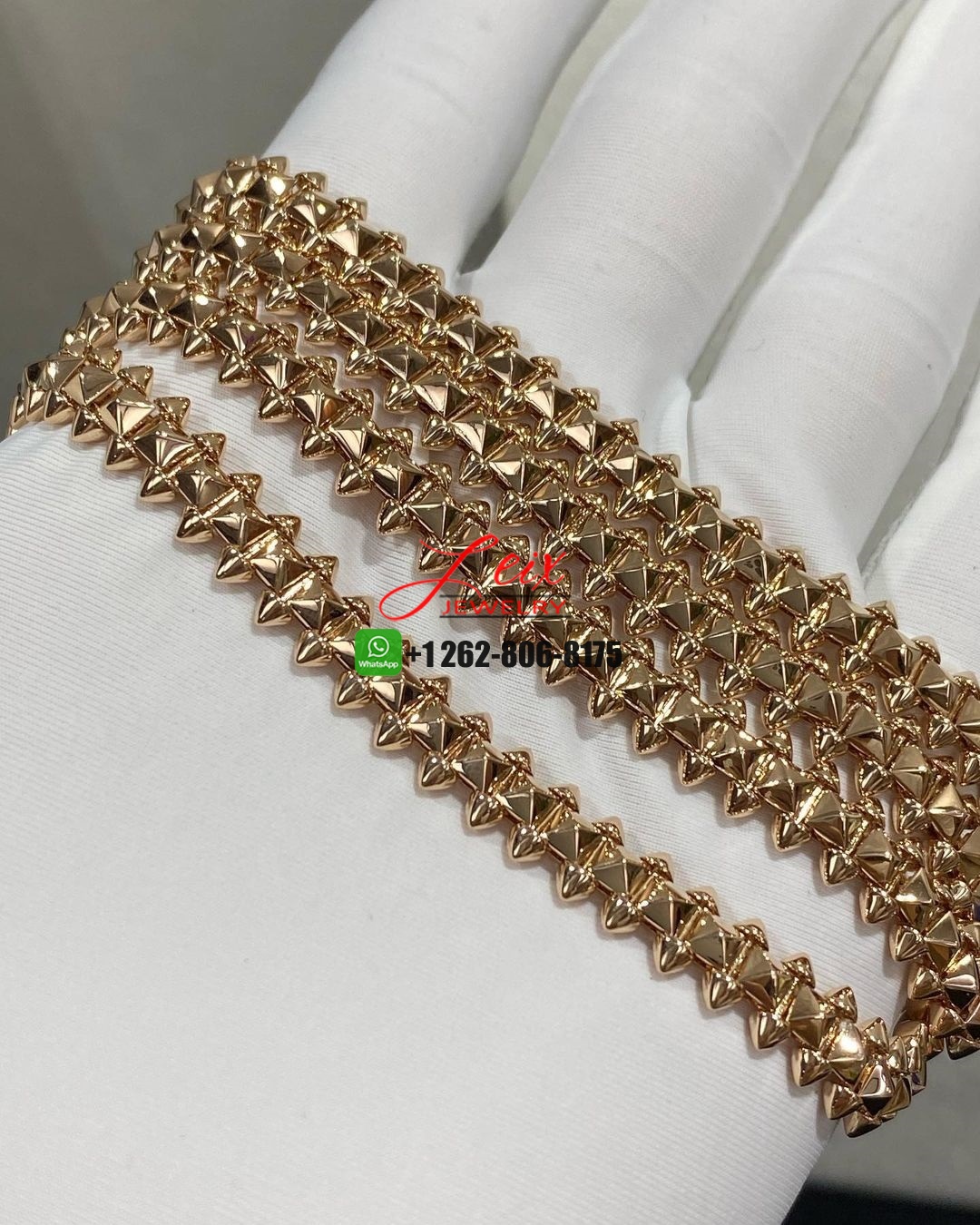 Cartier 18k Rose Gold Clash de Cartier Flexible Medium Model Necklace (1)