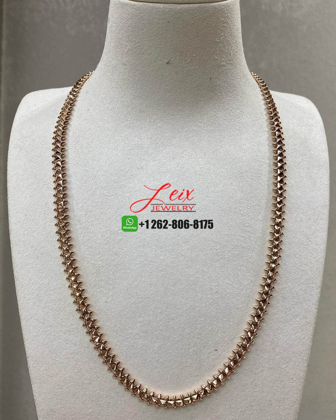 Cartier 18k Rose Gold Clash de Cartier Flexible Medium Model Necklace Cartier 18k Rose Gold Clash de Cartier Flexible Medium Model Necklace