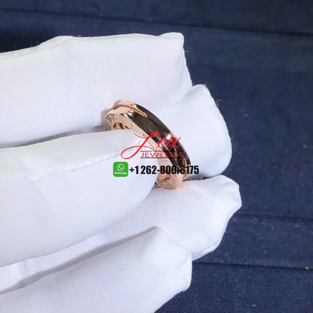 Bvlgari B.Zero1 One Band 18K Rose Gold Ring (2) Bvlgari B.Zero1 One Band 18K Rose Gold Ring