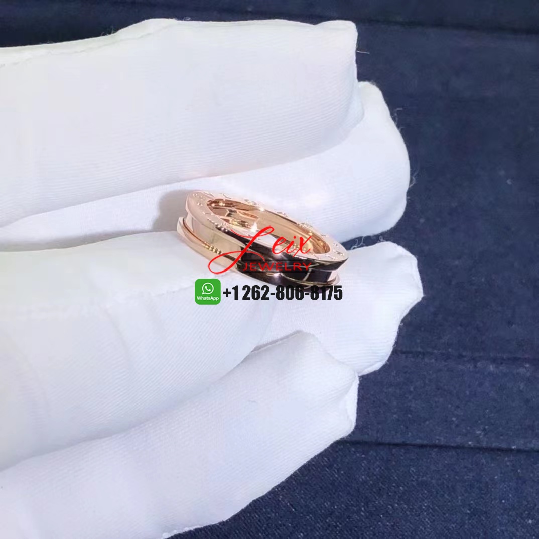 Bvlgari B.Zero1 One Band 18K Rose Gold Ring (6) Bvlgari B.Zero1 One Band 18K Rose Gold Ring