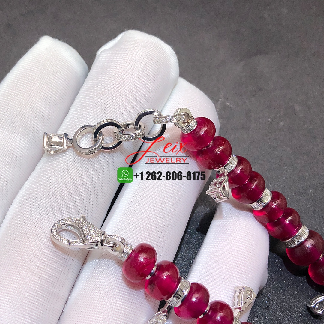 Bvlgari Serpenti High Jewelry Rubellite, Diamond and Ruby 18k White Gold Necklace (4) Bvlgari Serpenti High Jewelry Rubellite, Diamond and Ruby 18k White Gold Necklace