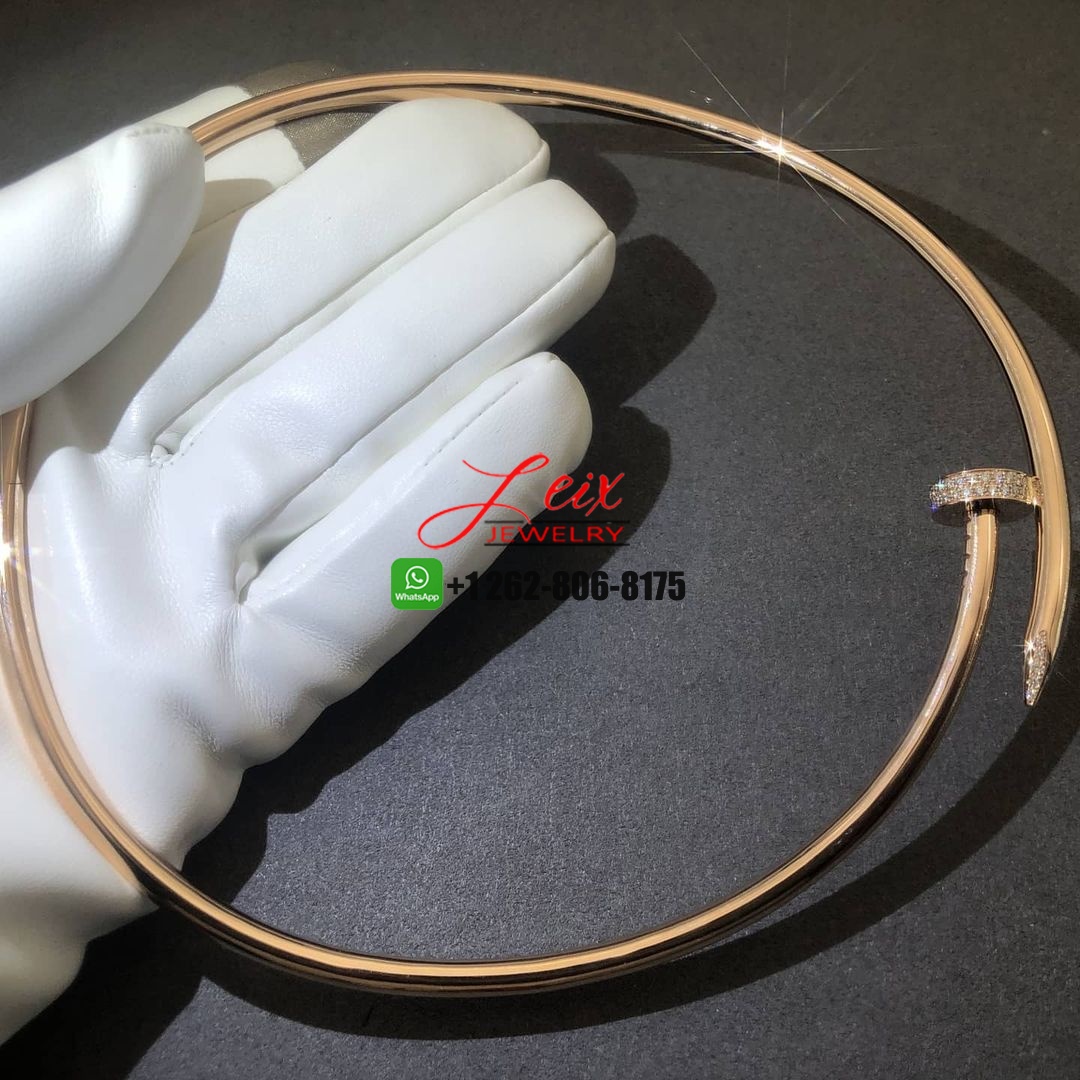 Cartier 18k Rose Gold Large Model Juste un Clou XL Model Diamond Nail Necklace (1) Cartier 18k Rose Gold Large Model Juste un Clou XL Model Diamond Nail Necklace