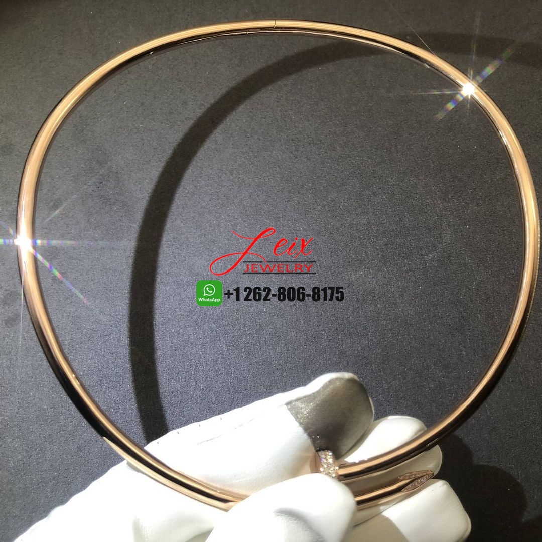 Cartier 18k Rose Gold Large Model Juste un Clou XL Model Diamond Nail Necklace (2)