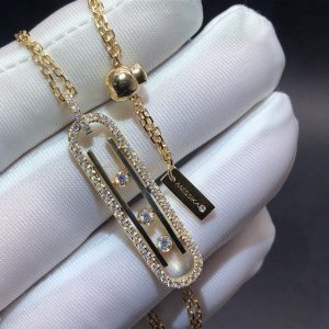 Messika 18K Yellow Gold Diamond Move 10th PM Necklace