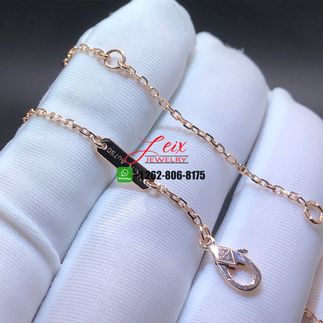Van Cleef Lucky Spring Plum Blossom Pendant 18k Rose Gold Mother of Pearl Necklace (2) Van Cleef Lucky Spring Plum Blossom Pendant 18k Rose Gold Mother of Pearl Necklace