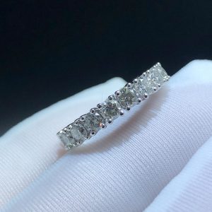 Cartier Destinée 4.1mm Wedding Ring 2.96ct Diamond Platinum Wedding Band